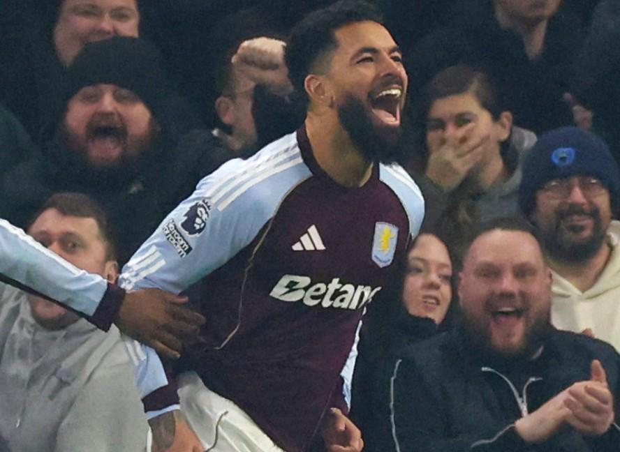 开云-道路近12粒英超进球全都出现在维拉公园球场，创造联赛纪录